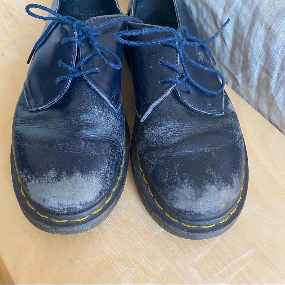 Dr Martens Blue 3 Hole Shoe